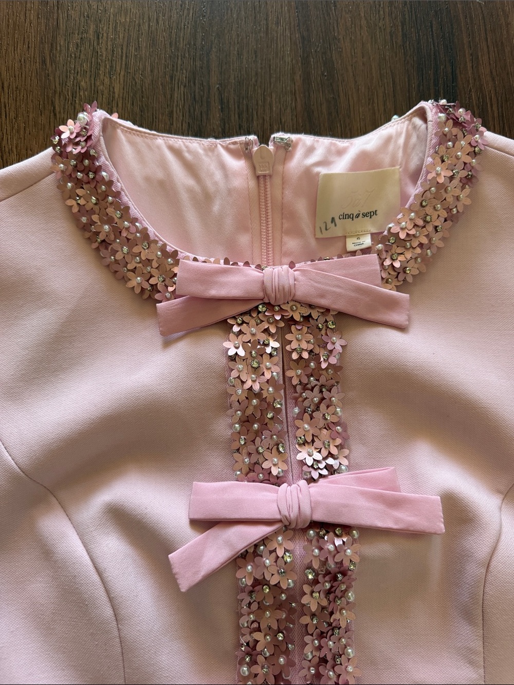 Cinq A Sept Maelle Pink Mini Dress - Picture 6 of 8